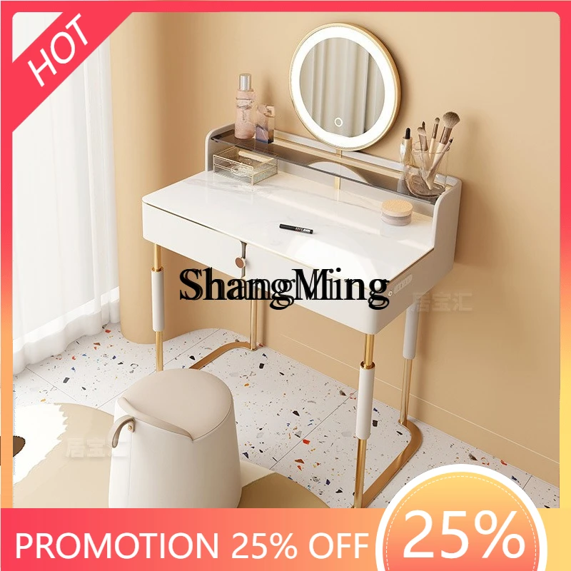

ZYY household small light luxury cream style high-end atmosphere with lamp rock bedroom dressing table