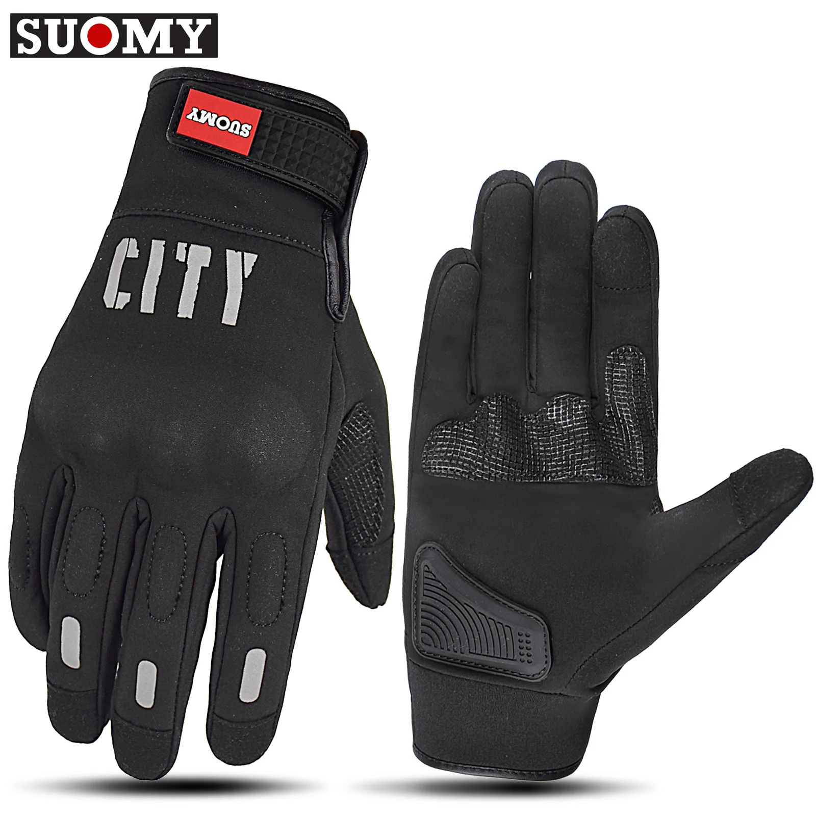 

SUOMY Motorcycle Riding Gloves Men Touchscreen Motocross Gloves Waterproof Motorbike Gloves Reflective ATV MTB Dirt Bike Gloves