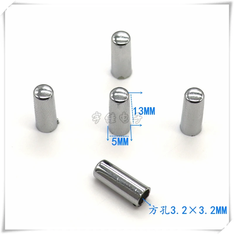20PCS Plastic Silver Key Cap 5*13MM Light Touch Key Cap Self Locking Switch Cap Power Switch Cap Switch Cap