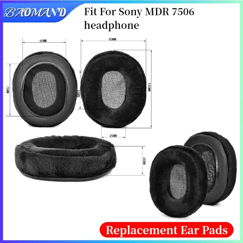 

Replacement Earpads Cushion For Sony MDR 7506 Headphones Memory Sponge Sleeves Cover Case Repair Parts BAOMAND