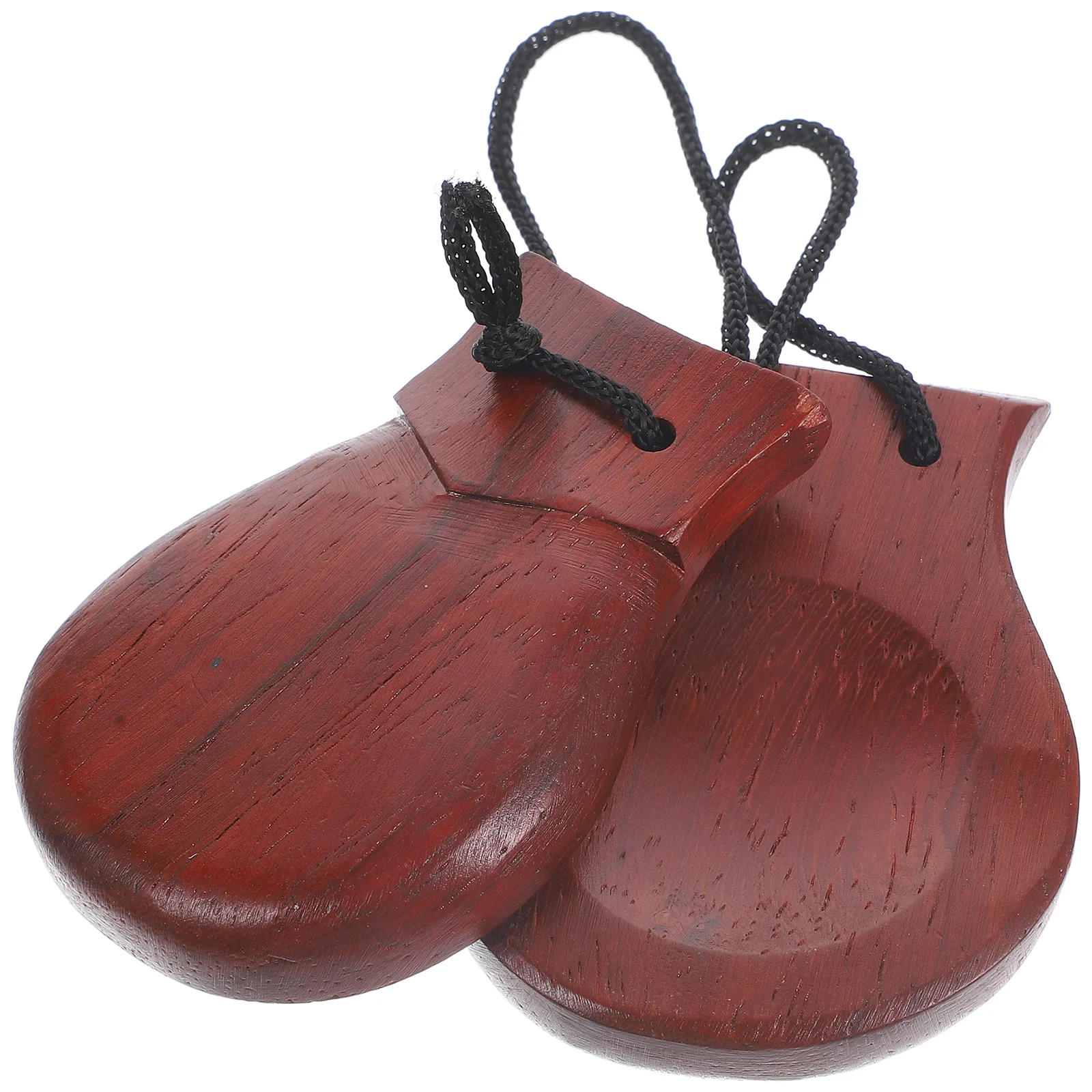 Large Stemless Castanets Percussion Instrument Spanish 1 Funny Wooden Make Decision Pear