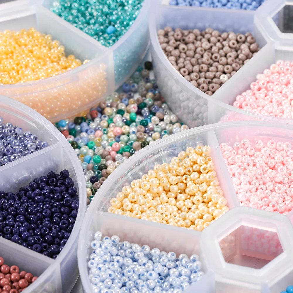 1Box Czech Crystal Glass Seed Beads Mini Spacer Loose Beads Set for DIY Handmade Jewelry Making Kits Supplies Accessories view 5