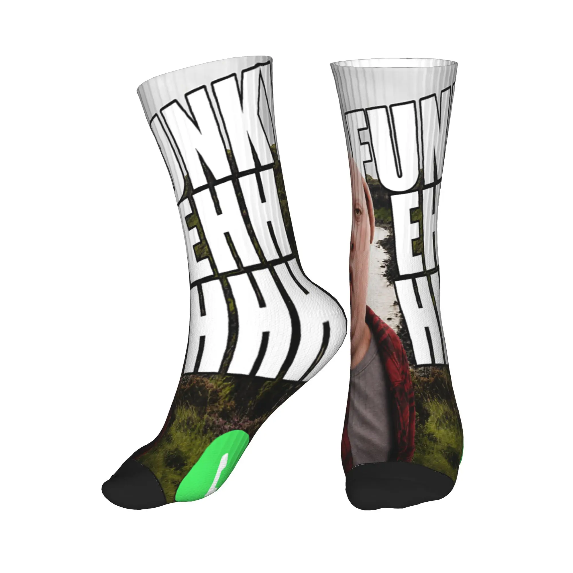 Funny John Pork Funky Ehh Calling Brainrot Meme Stockings Men  Socks Soft Trendy Socks Autumn Skateboard Non Skid Design Socks