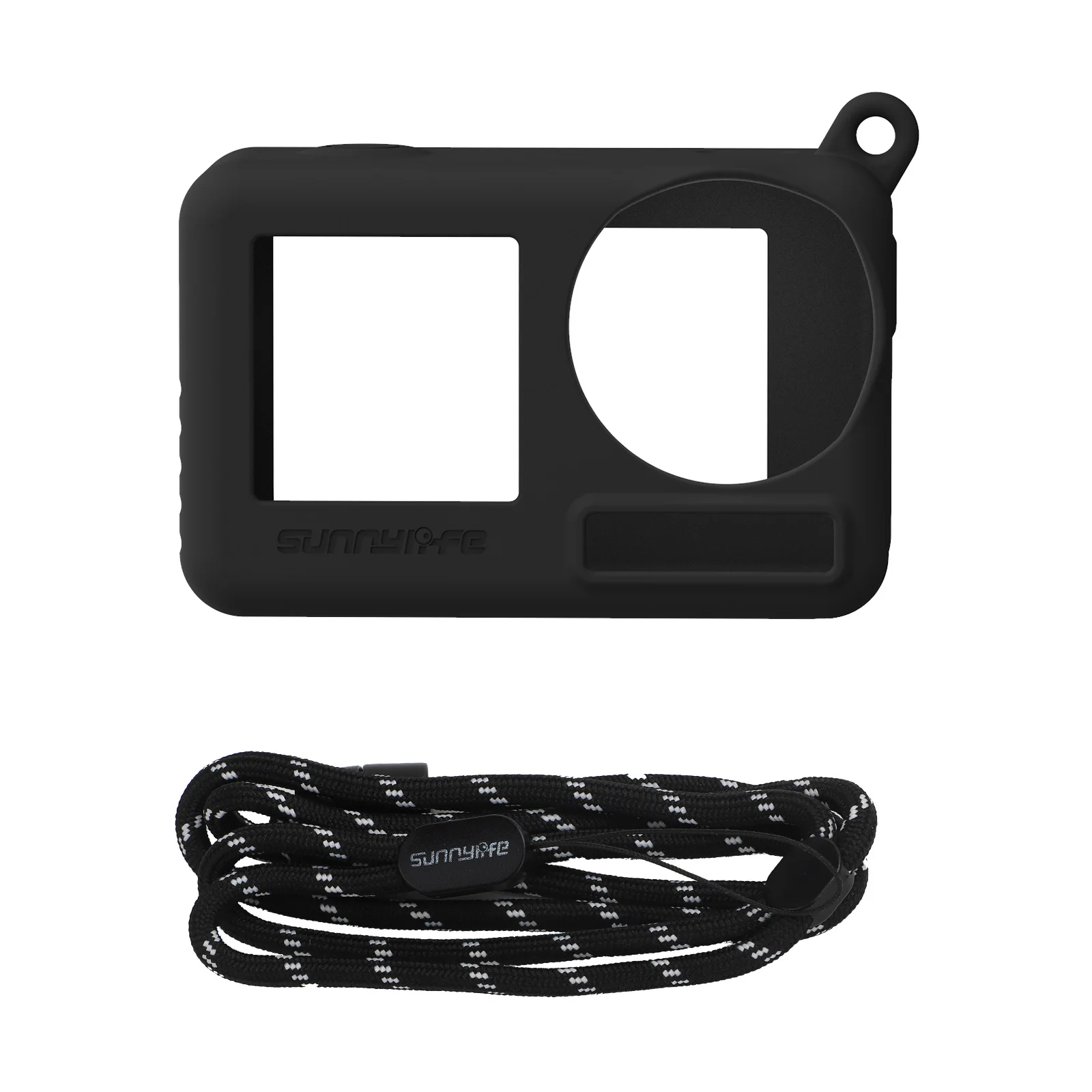 

For DJI ACTION4/3 Silicone Lens Cap Cover Sports Camera Protective Case Shell Dropproof Lanyard