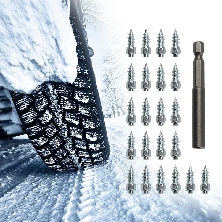 100/200/300PCS 4*9/12mm Wheel Lugs Snow Screw Tire Studs Anti Skid Falling Spikes For Car Motorcycle Bicycle Winter Emergency