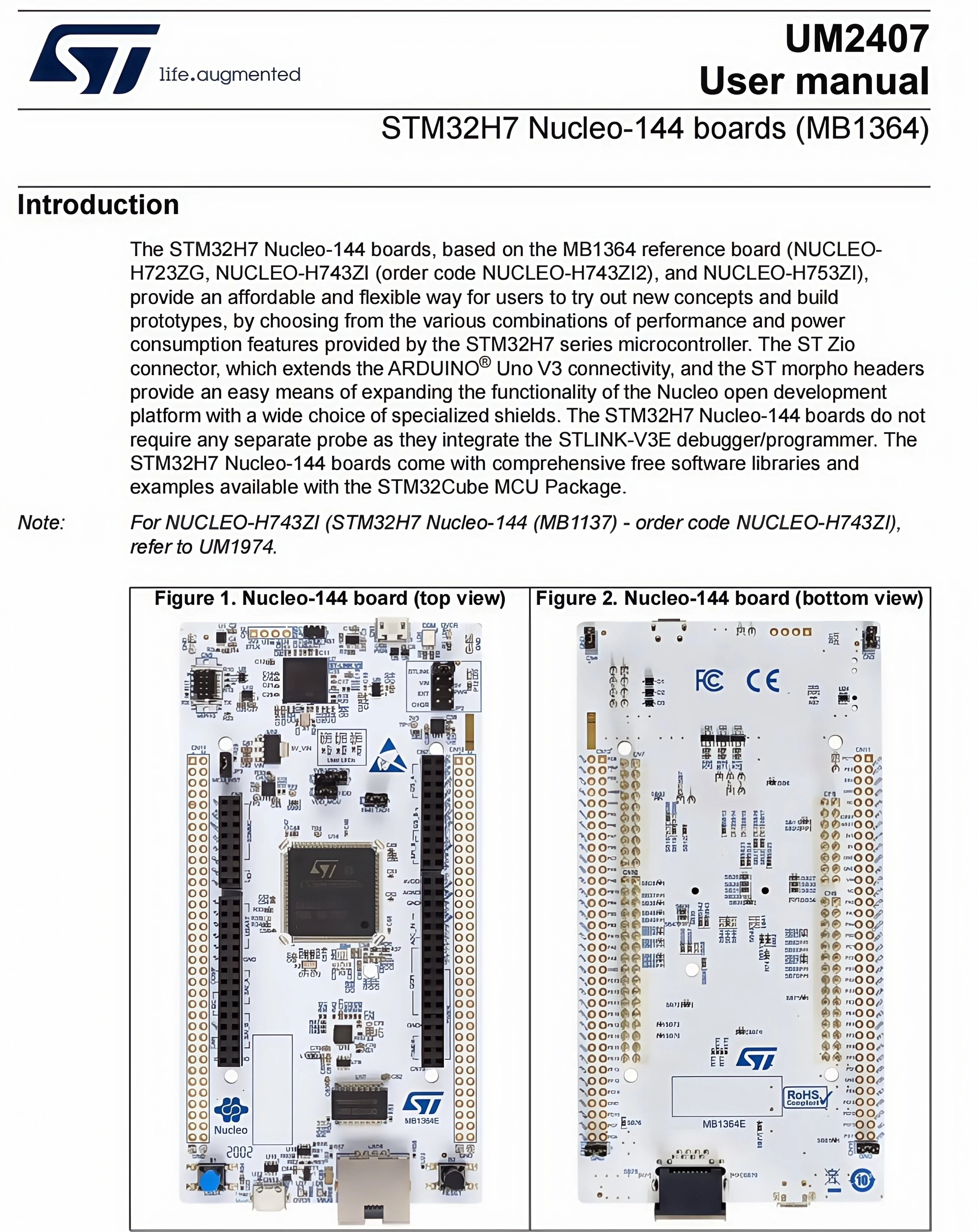 NUCLEO-H743ZI2 H745ZI-Q 755ZI 753ZI 563ZI 7A3ZI 723ZG 503RB STM32H7 لوحة تطوير سلسلة كاملة العلامة التجارية الجديدة حقيقية