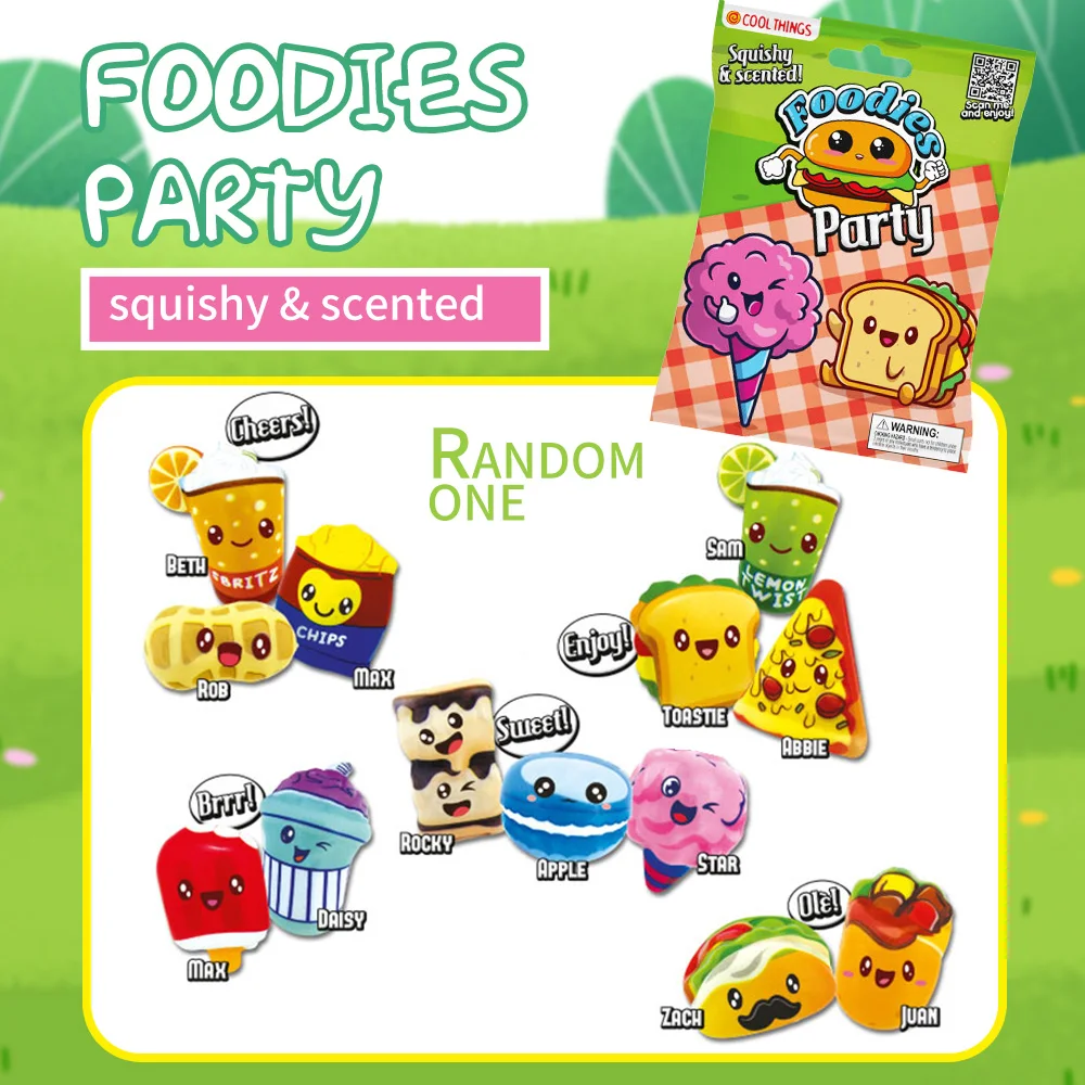 

1 шт., продуктовая вечеринка, слепая сумка, загадочная слепая коробка, милая фигурка продуктов, мягкий ароматный расслабляющий инструмент, декомпрессия, мягкий медленный отскок