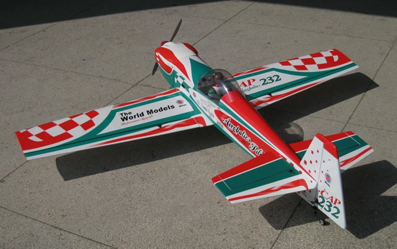 TWM Nitro RC Scale Aerobatic Airplane 1440mm Cap 232 46S Balsa Avion Model