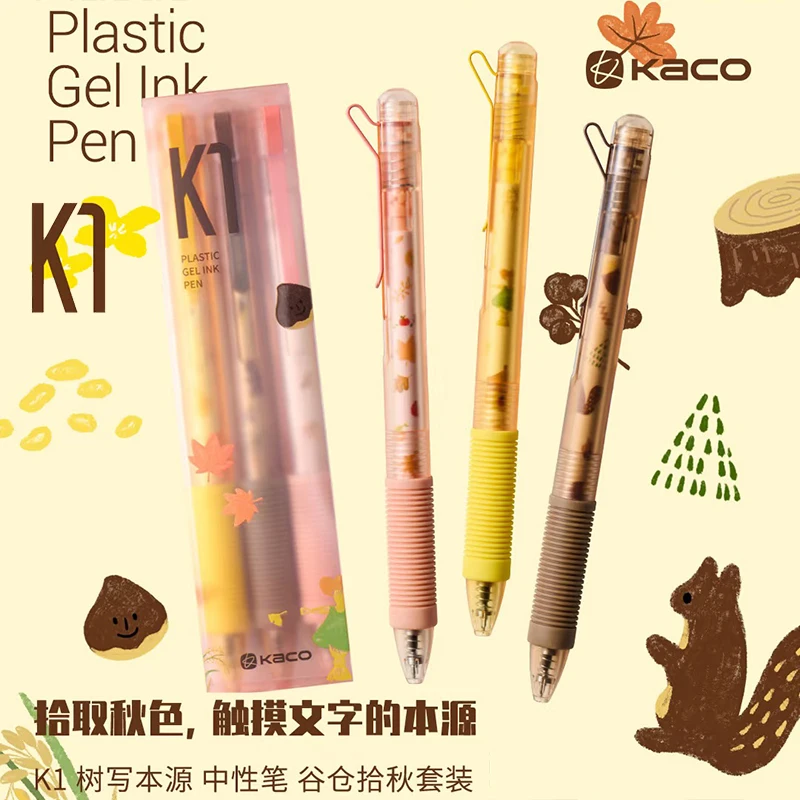 KACO K1 Original Series Retractable Gel Pens,0.5mm Fine Point Streamlined Premium Writing Experience Great for School Office Use