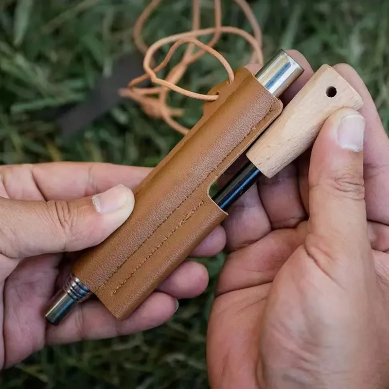 ولاعة مقاومة للماء للبقاء على قيد الحياة في الهواء الطلق، محمولة، مغامرة، تخييم، ملحقات السجائر، هدية صغيرة للرجال