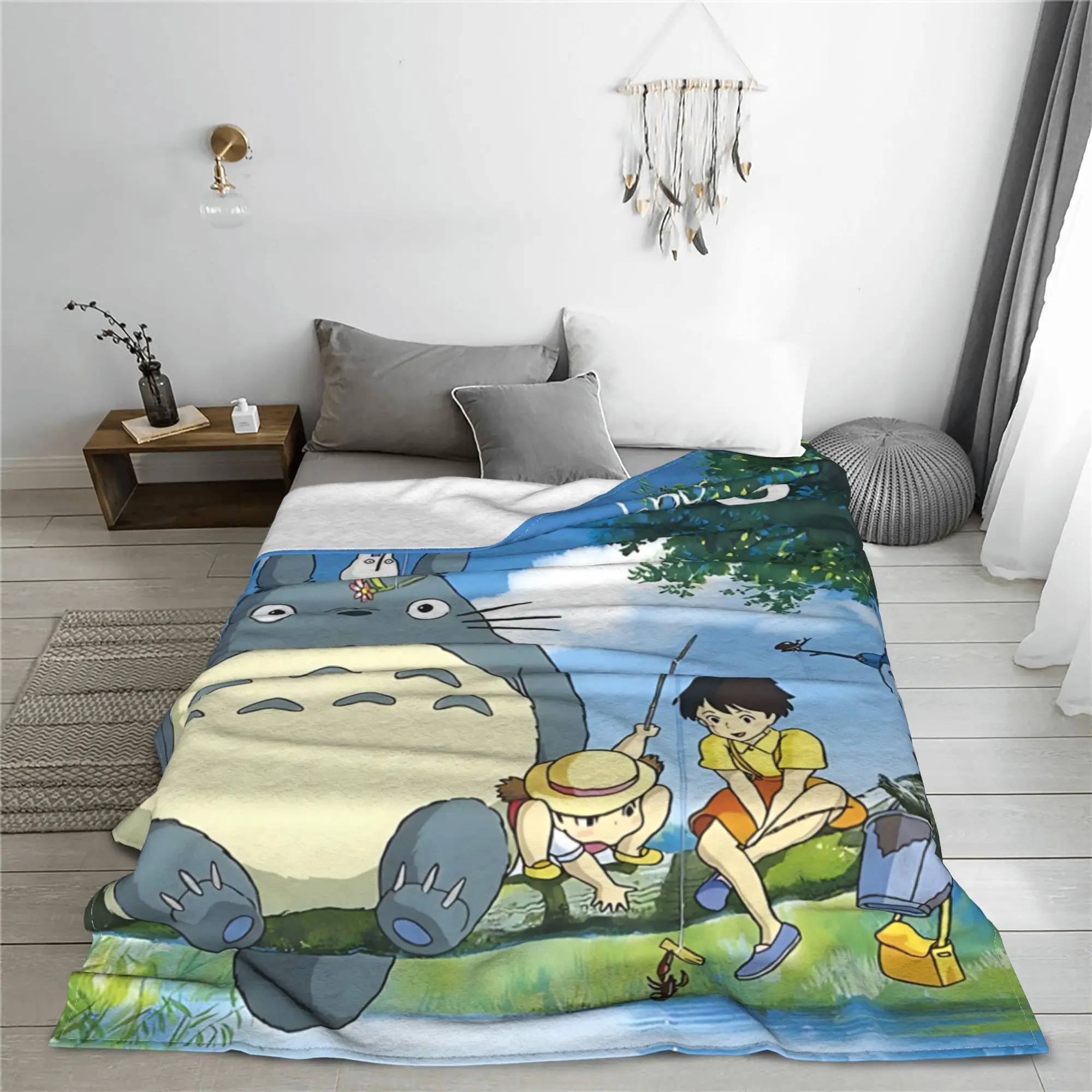 1PC home Cutecore My Neighbor Totoros  Blanket Super Cosy Plush Home Living Room Sofa halloween