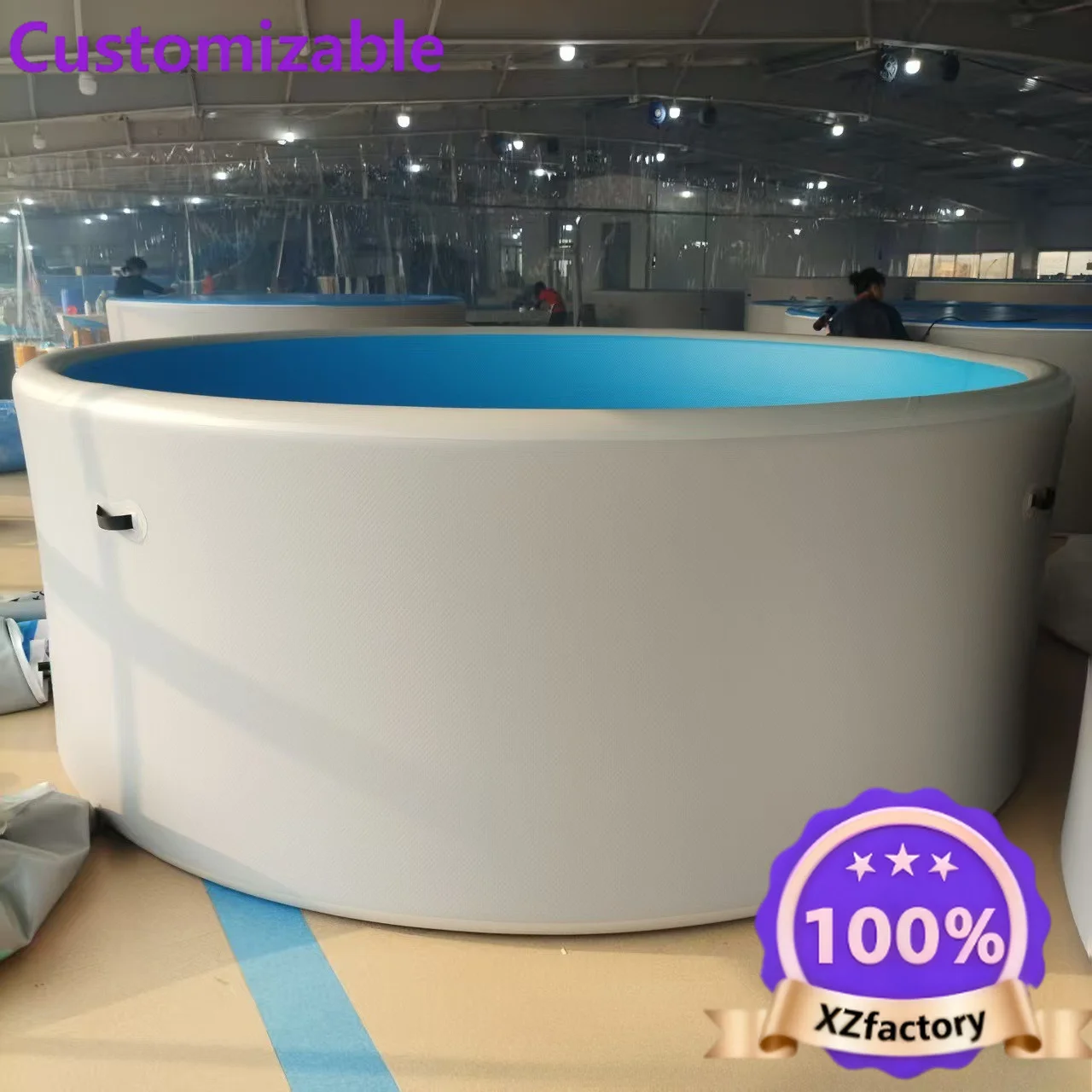 Factory Direct 2026 Swimming Pool Inflatable Pool Inflatable Factory PVC Double Layer Round Durable Thickened Portable Folding