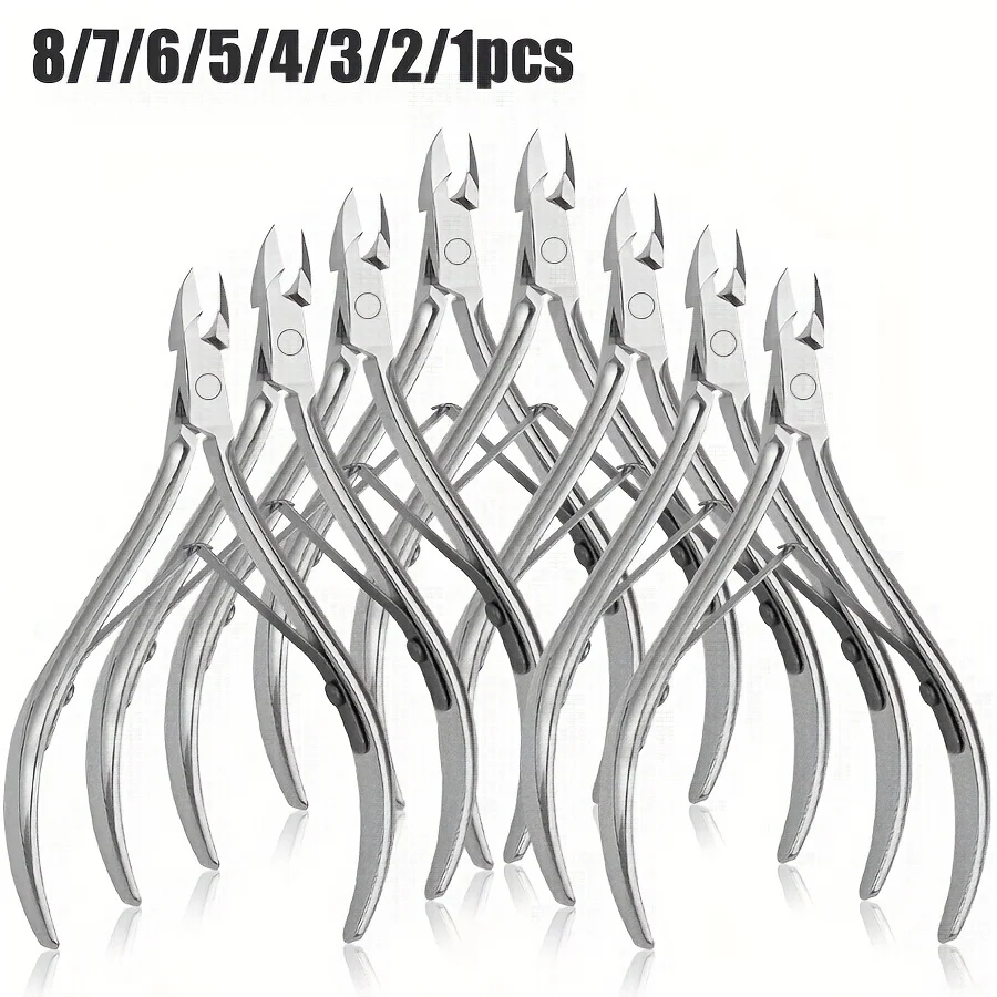 

8/5/2/1 шт., ножницы для стрижки ногтей из нержавеющей стали, набор для ухода за ногтями, набор для удаления омертвевшей кожи, отшелушивающий аппарат для ногтей, профессиональная омертвевшая кожа