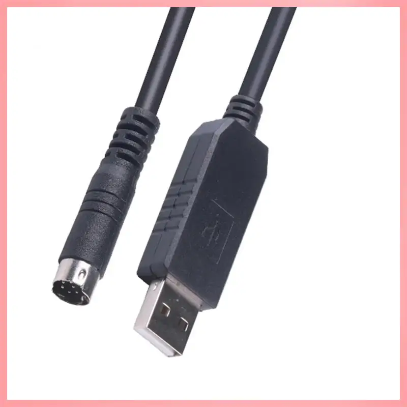 

N91R-PL2303GT USB 8 Din Mini Plug Adapter RS232 Converter Programming Cable For-Allen Bradley Micrologix PLC 1100 Series