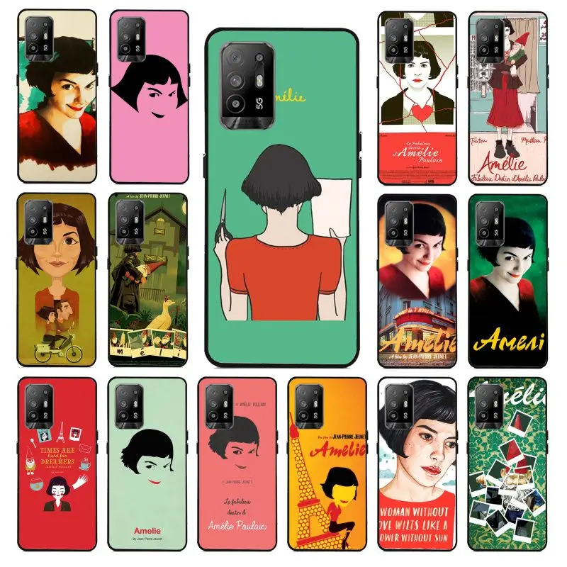 Amelie poster classic France movie Phone cover For OPPO A74 A78 A94 A98 A54 A72 5G A57 A9 A53S A96 A9 A53 A73 2020 4G Case