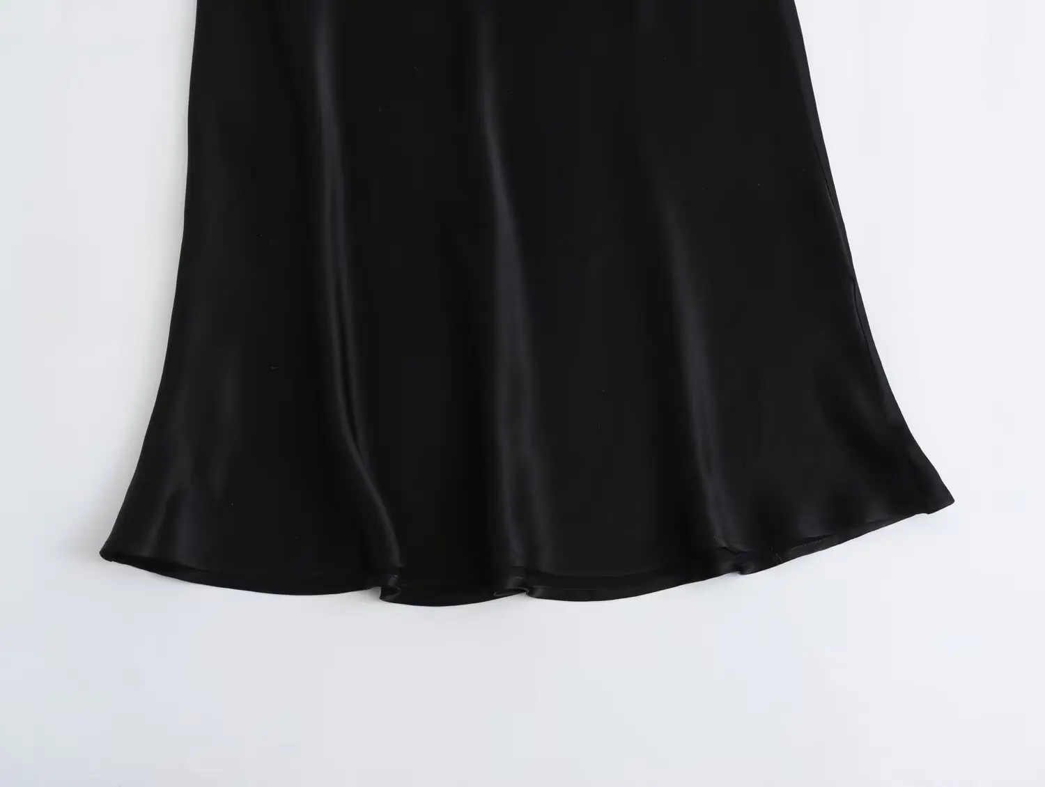 Dames V-hals vest stiksel satijnen lange rok zomer zwarte dames elegante avondjurk luxe dames lange rok gewaad