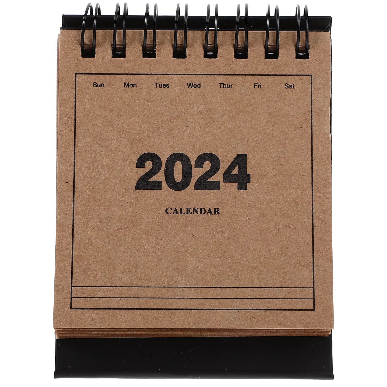 Mini Tabletop Calendar 2024 Small Desk Flip Calendar Desktop Organizer Standing Note Holder Office Home Calendars
