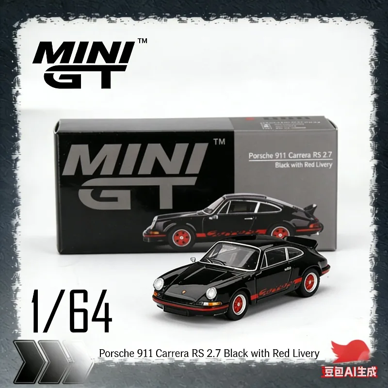 

Модель автомобиля MINI GT 1:64 911 Carrera RS 2.7, имитационная статическая модель из сплава, подарок для мальчиков на праздник, коллекционный предмет для взрослых, украшение для интерьера.