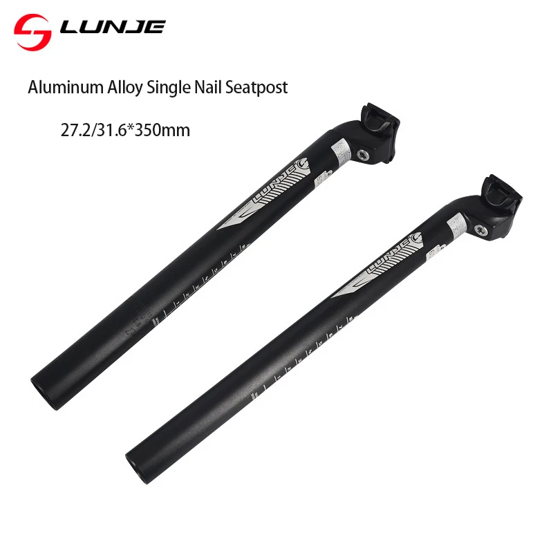 Ultralight Bicycle Seatpost 27.2 31.6 Aluminum Alloy MTB Road Bike Seat Post Length 350mm Single Nail Seat Tube Cycling Parts