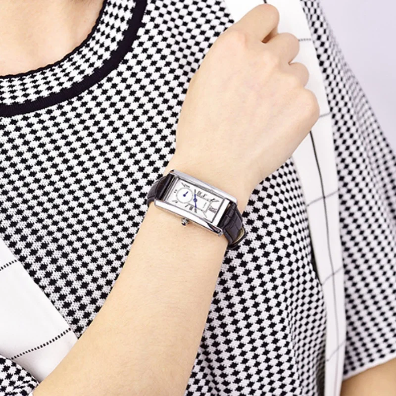 RINASCITA 107 Orologi al quarzo moda per donna Semplice quadrante con numeri romani Elegante cinturino in pelle Orologio da polso da donna relojes de mujer