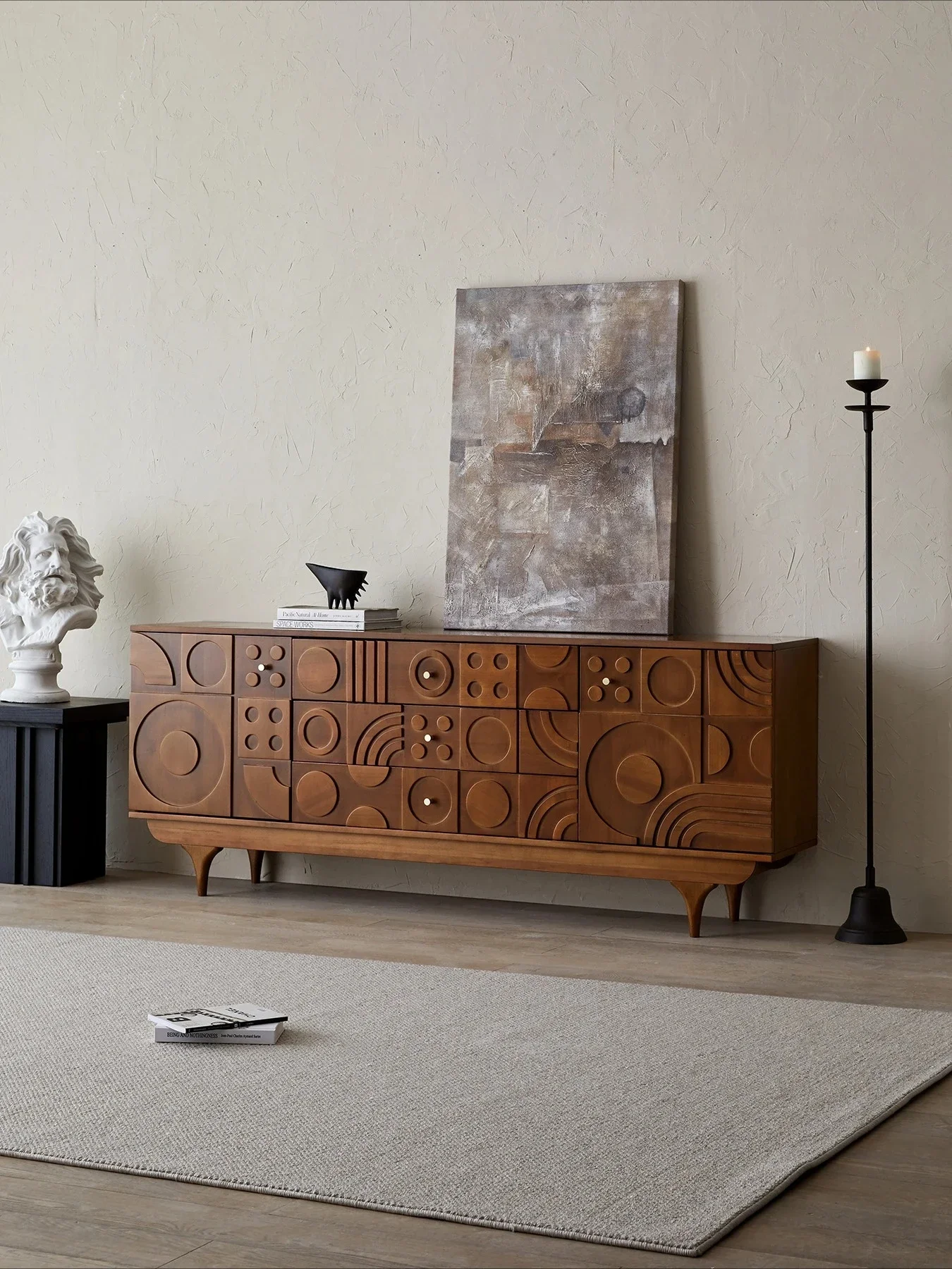 

Настенный шкаф для хранения вещей из массива дерева, обеденный шкаф для хранения вещей, средне-древний обеденный край, ретро-шкаф