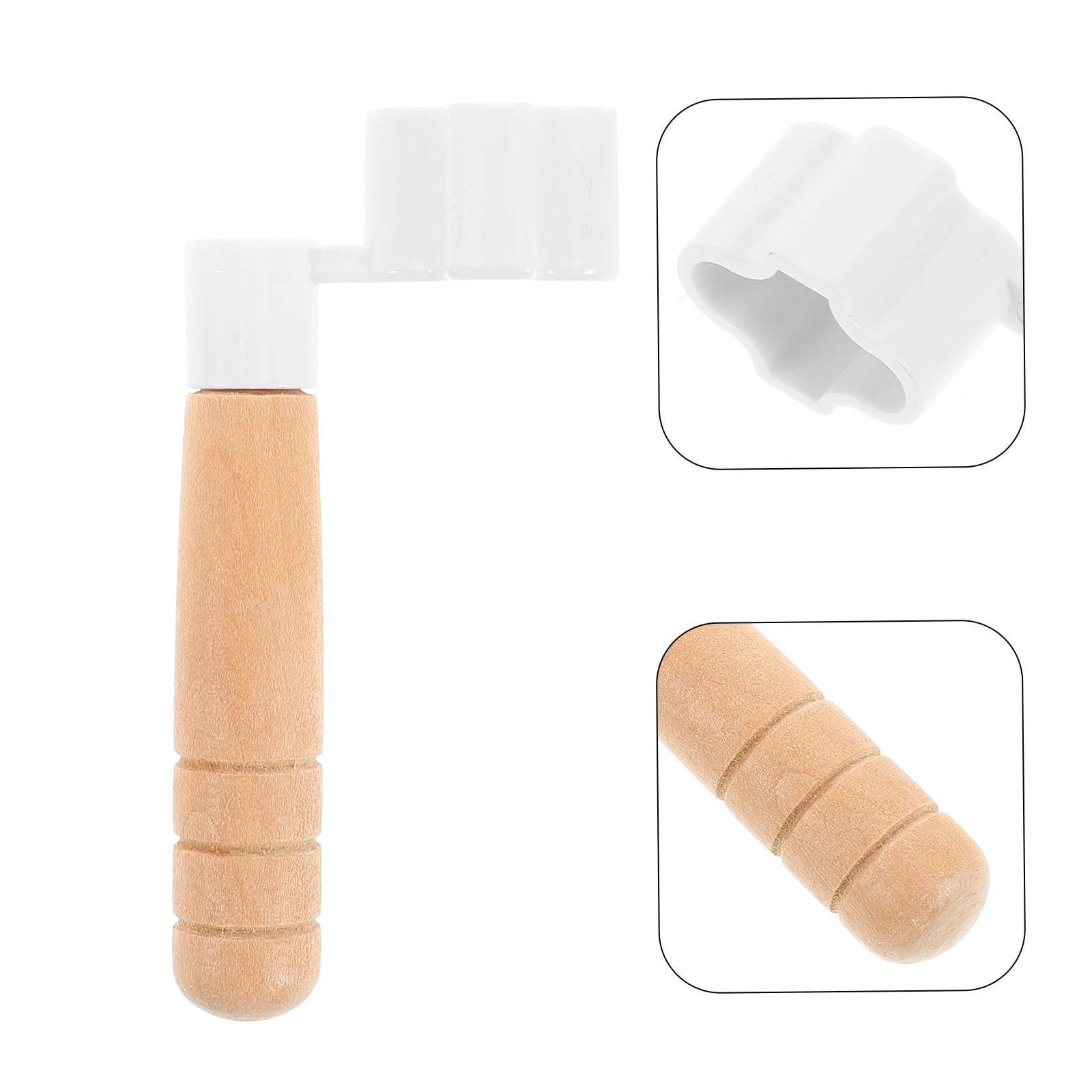 

Wooden Handle String Changer Peg Replacement Part Lightweight Universal Compatibility Electric Bass for Acoustic