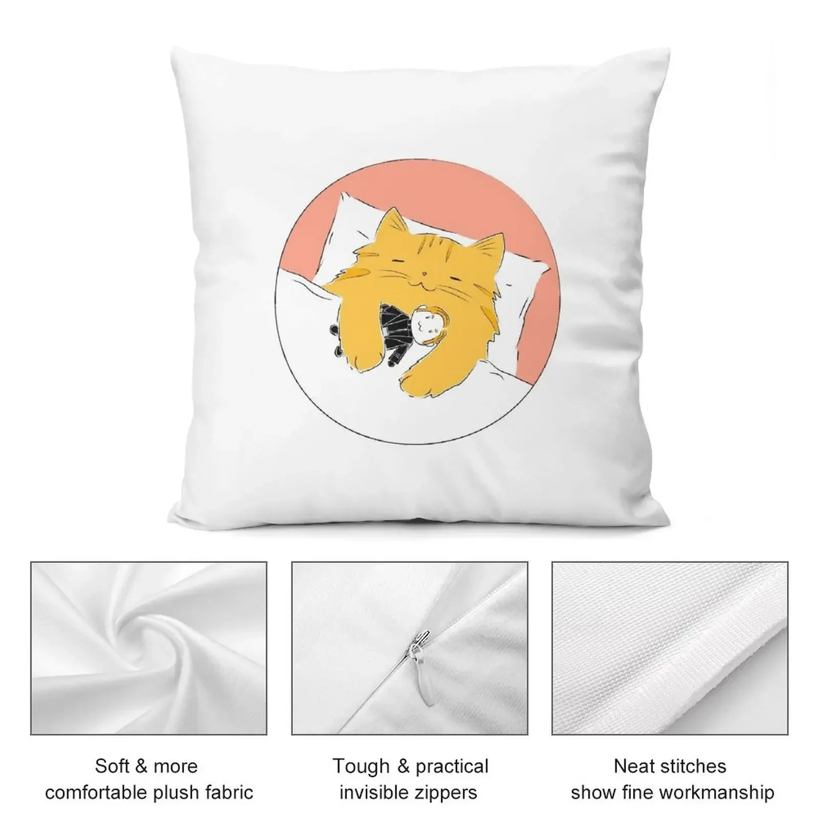 Good Night - Millicent With Her Hux Doll Throw Pillow Pillowcases Bed Cushions christmas decorations 2025 Bed pillowcases pillow