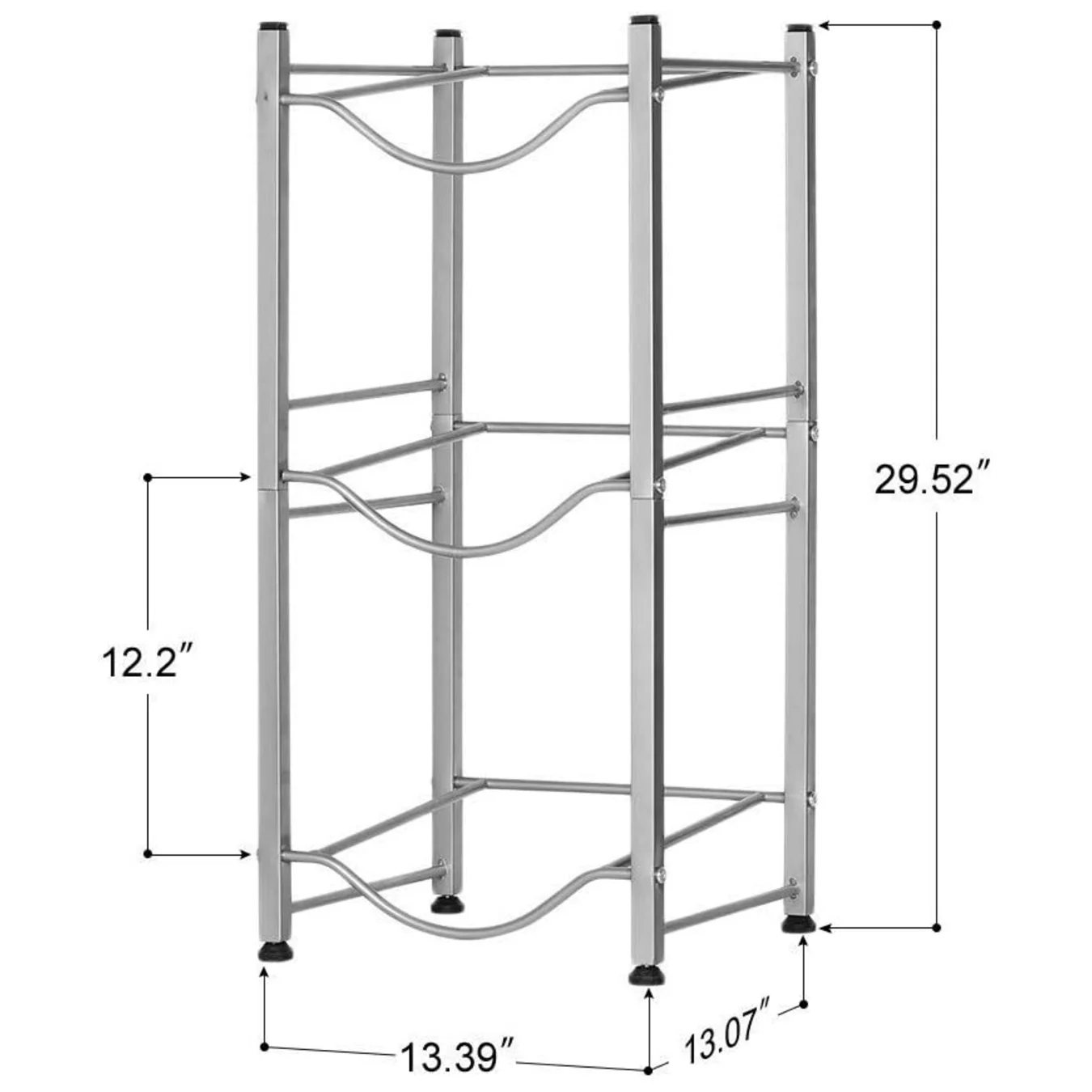 3-layer kettle rack, 5-gallon detachable water bottle rack, suitable for kitchen and office use