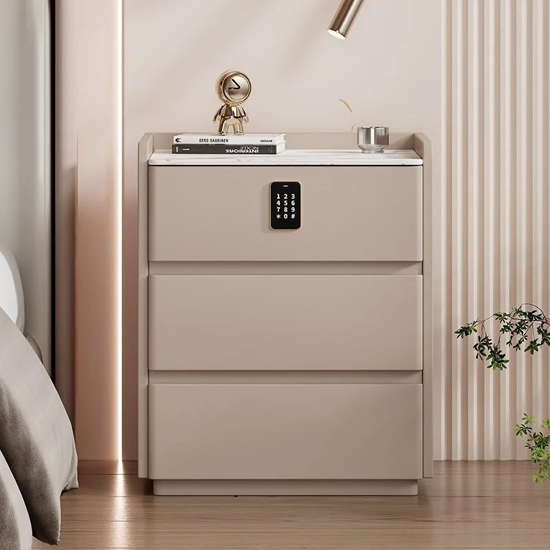 Modern Light Luxury Nightstands Three-drawer Floor-standing Nightstands Cream-style Bedroom Furniture Auf Dem Nachttisch YSCTG