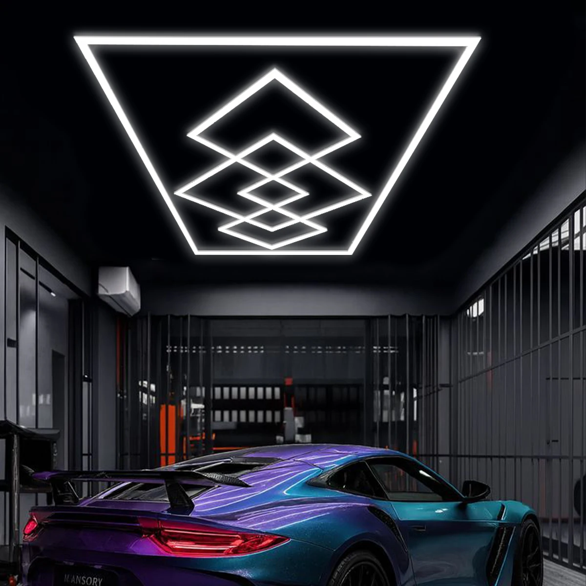 Garage Lighting System/DIY Assemble Garage Light Customizable LED Garage Light-DIY Honeycomb Design AC100V-240V