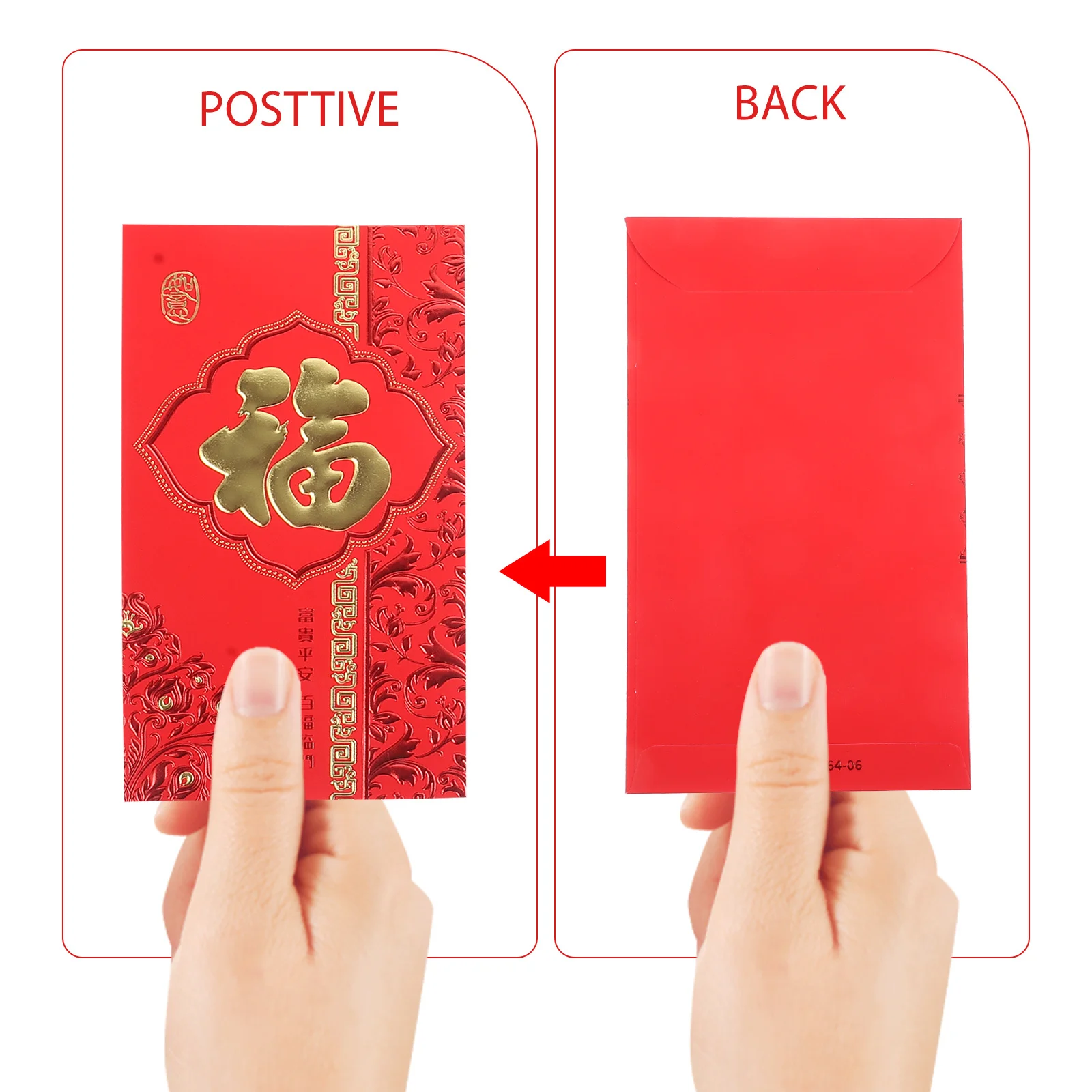 

6Pcs 2024 Red Envelopes Chinese Fu Character Paper Money Pockets New Year Gift Bags 2024 Red Envelopes