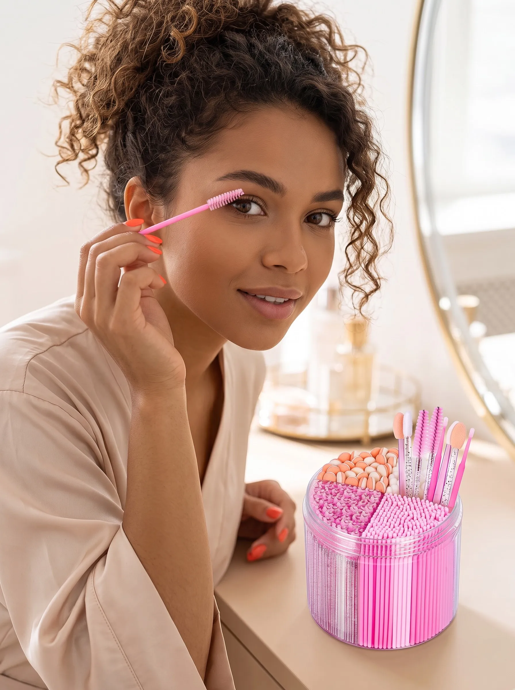 310Pcs Disposable Makeup Applicators Set Mascara Wands Lip Brushes Micro Swabs Eyeshadow Sticks Makeup Artist Essential Kit