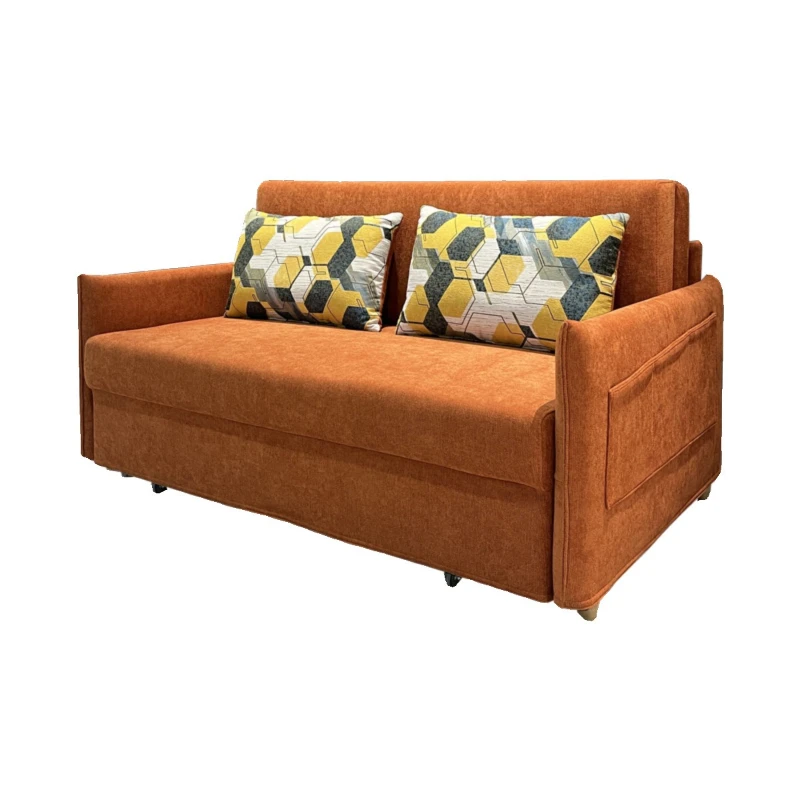 

Multifunctional small apartment fabric sofa, living room modern homestay apartment sofa bed