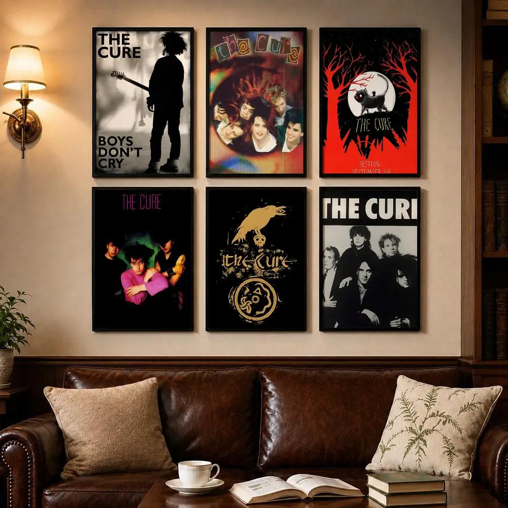Precision Band T-The CureS Poster Self-adhesive Art Poster Decoracion Painting Wall Art White Kraft Paper Home Decor