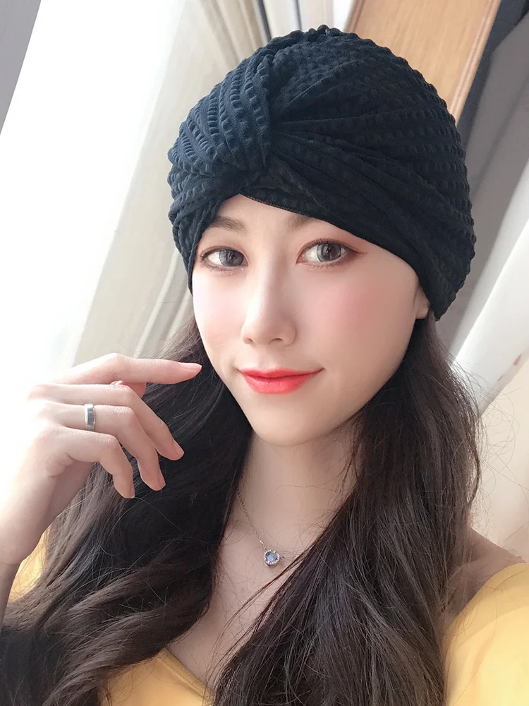 

Удобная тканевая шапочка для плавания большого размера для женщин с длинными волосами, защита ушей, для горячих источников, модная, большого размера, для взрослых, головной убор