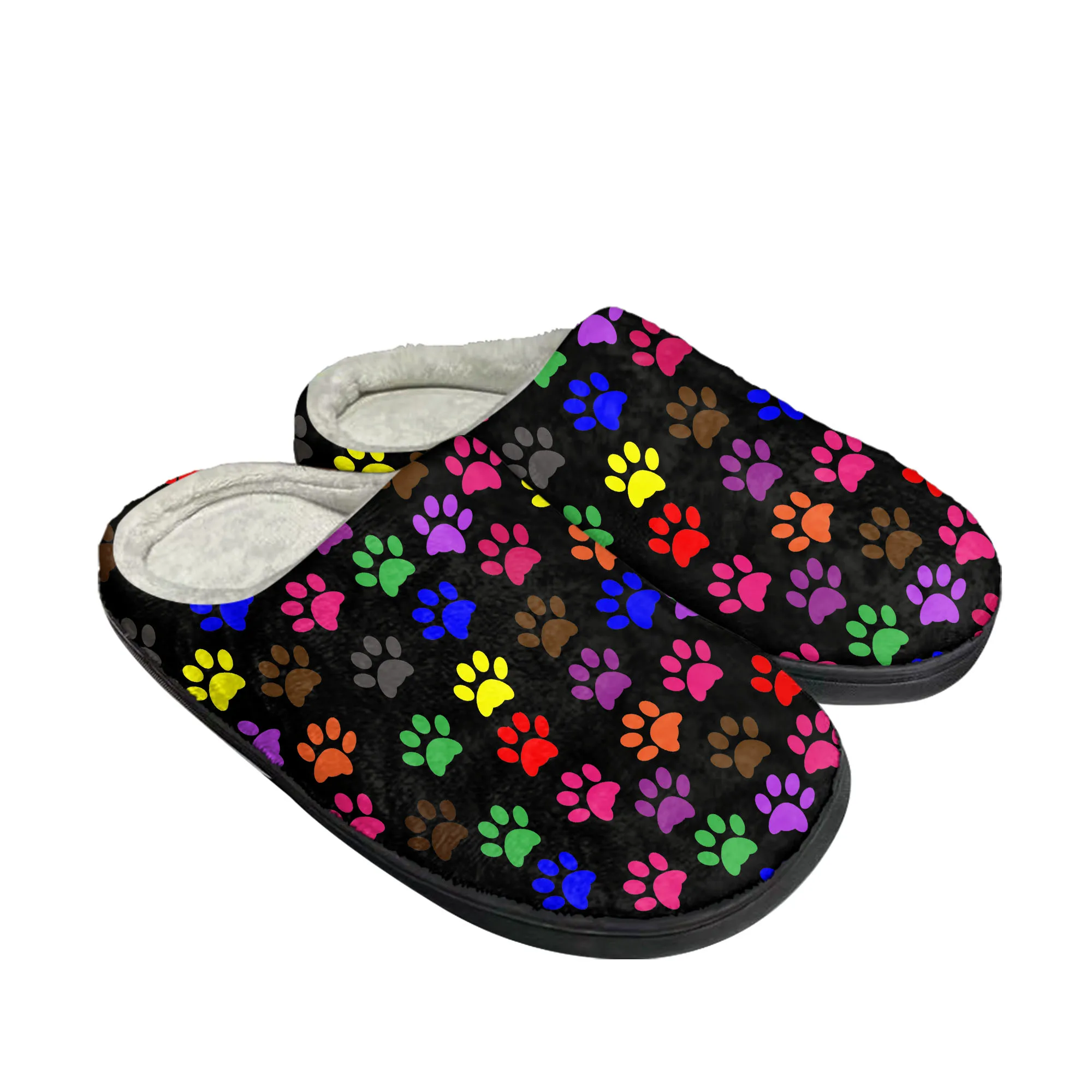 Animal Paw Print petpaw pet dog cat Home Cotton Slippers Mens Womens Plush Bedroom Casual Keep Warm Shoes Indoor Customized Shoe