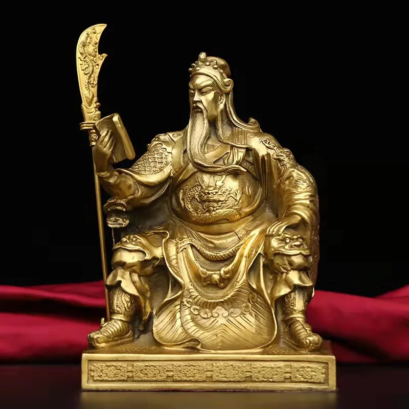 

Brass Reading Guan Gong Study Desktop Decoration Home Practical Decorations One Piece Dropshipping Office Metal Crafts