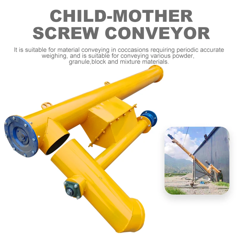 Hot Sale Automatic Materials Screw Conveyor Elevator Screw Augers Conveyor  Grain Flyash Flexible Screw Auger Powder Conveyor