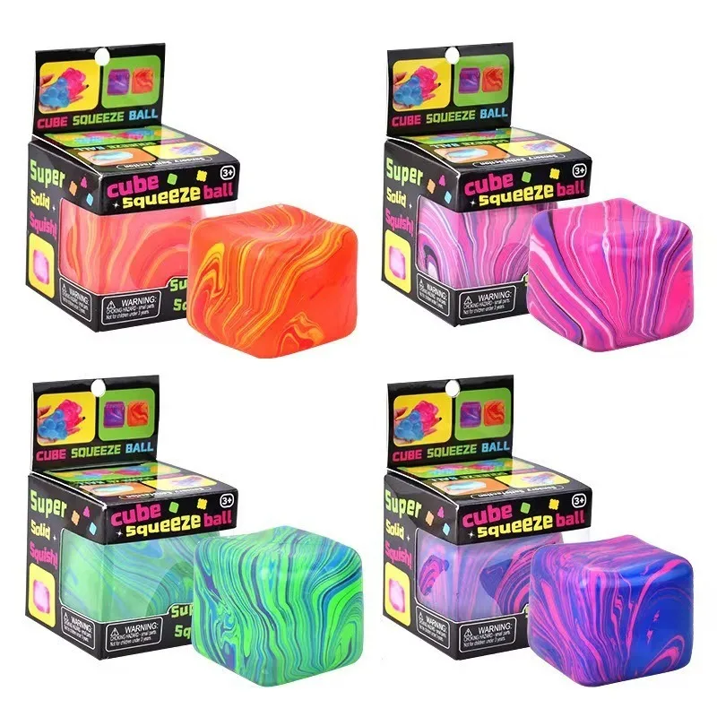 Brand-new Ripple Ice Cube Kneading Music Decompression Toy Cube Maltose Slow Rebound Kneading