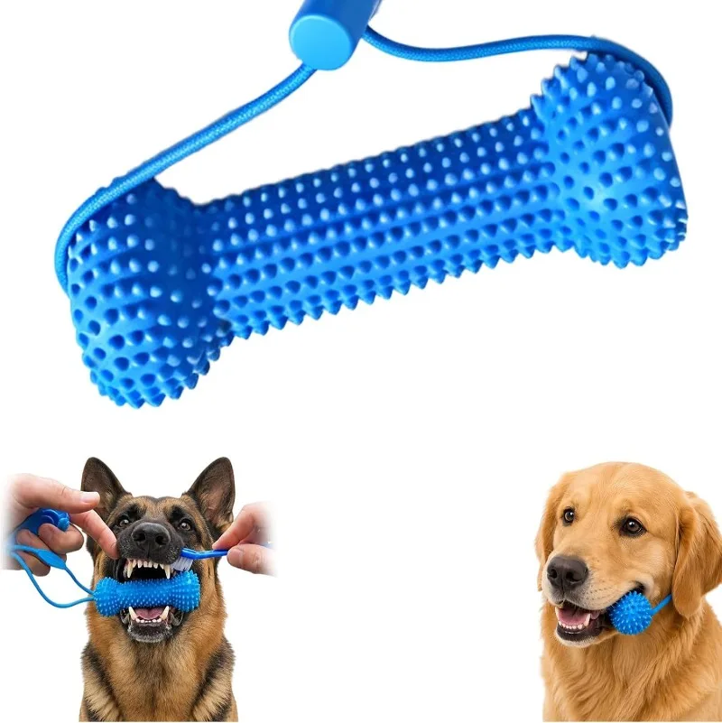 Dog Teeth Cleaning Chew Toy Dental Bone Grinding Molar Stick for Aggressive Chewers Plaque Tartar Remover Toy