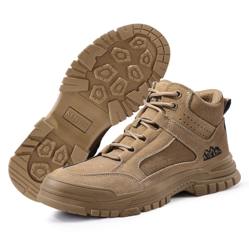 Work Sneakers Steel Toe Shoes Men Safety Shoes Puncture-Proof Work Shoes Boots Indestructible Footwear Security