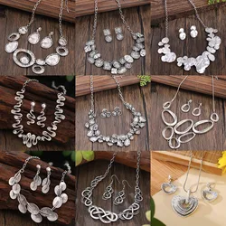 Cring Coco Vintage Autumn/Winter Enamel Necklaces Set Elegant 2024 Women's Geometric Jewelry Sets Necklace for Women Mother