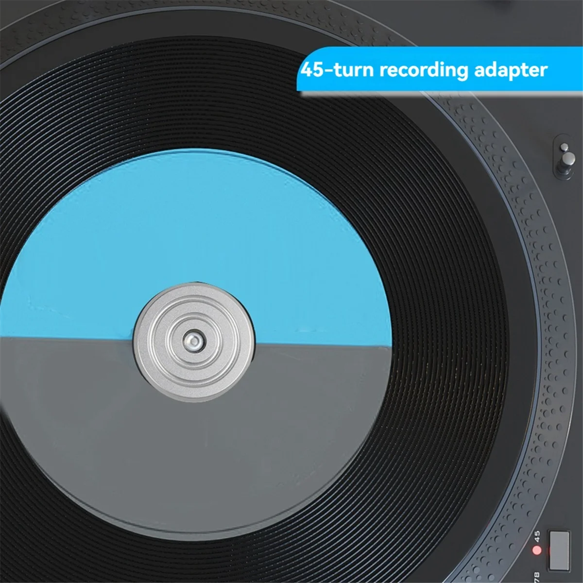 Abrazadera equilibrada de disco estabilizador de peso para discos de vinilo, accesorios para tocadiscos LP, color plateado