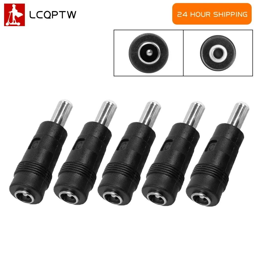 DC Power Connector for Electric Scooter Adapter 5.5*2.1 Female To Male 5.5*2.5 Parts 5.5 X 2.1 mm Female To 5.5 X 2.5 mm Male