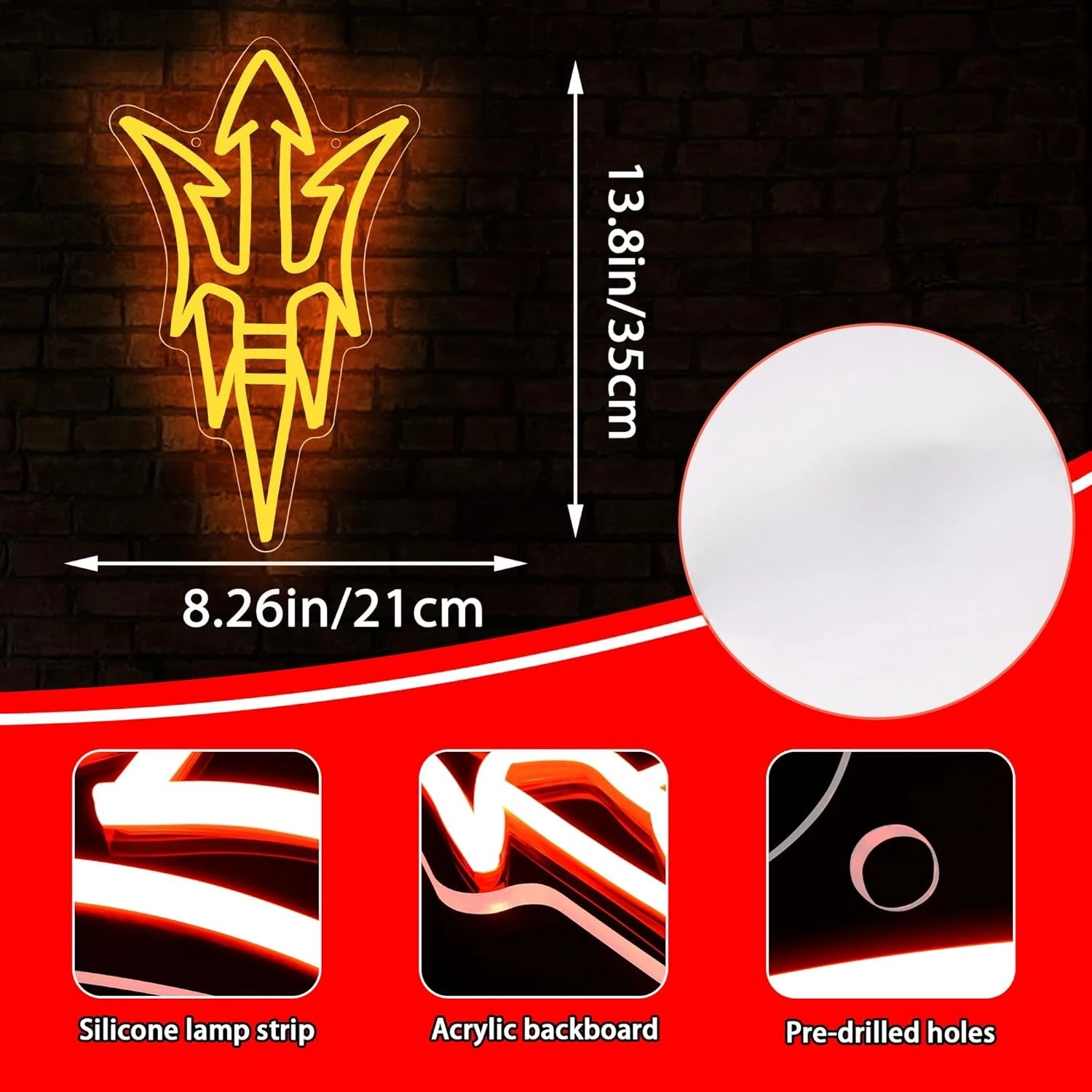 جامعة كرة القدم النيون USB عكس الضوء LED ضوء للفصول الدراسية غرفة الألعاب غرفة نوم الديكور التخرج شخصية هدية