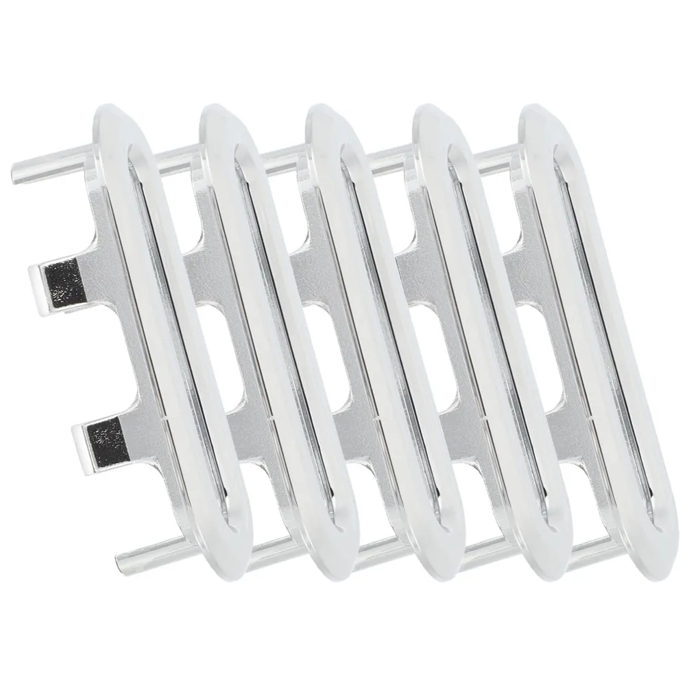 

Набор из 5 овальных пластиковых заглушек для слива раковины, легко устанавливаемые, для ванной комнаты, аксессуары для ванной