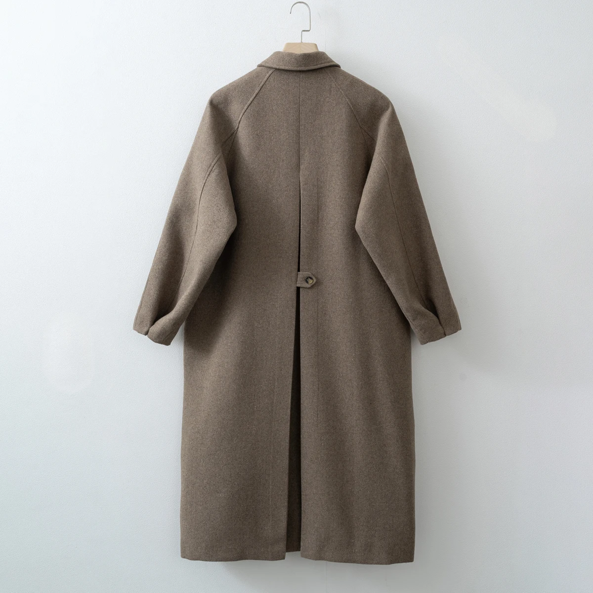 Women's Spring Wool Maxi Coat - Long Overcoat