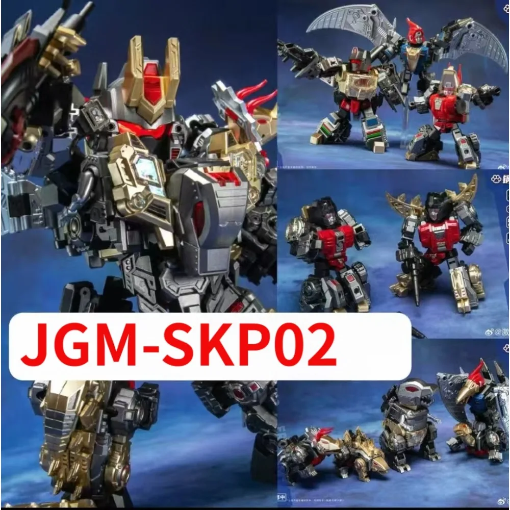 En Stock, gato láser, bestia, Dinoking JGM-SKP02, juguete de transfiguración, combinación de dinosaurio mecánico, modelo de figura de acción