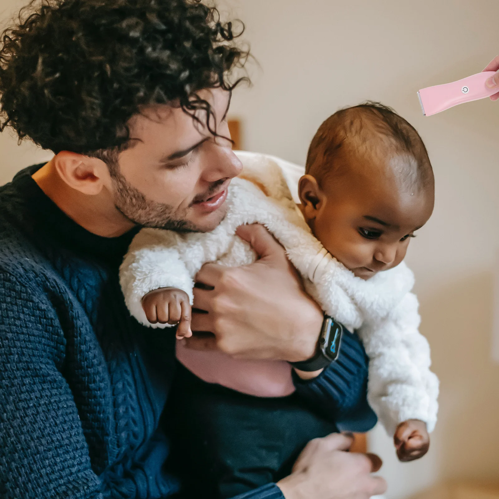 

1Set Rechargeable Silent Baby Hair Clipper Lightweight Portable Electric Hair Trimmer Noise Reduction Kids Haircut Tool Safe