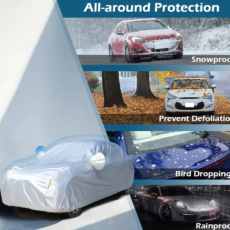 لمرسيدس بنز EQC 400 4MATIC غطاء سيارة في الهواء الطلق حماية يغطي الثلوج ظلة مقاوم للماء الغبار اكسسوارات السيارات #5